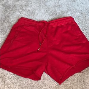 Red Sweat Shorts
